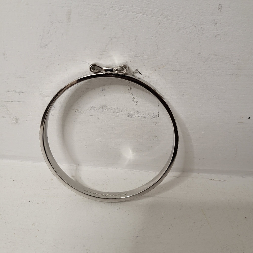 Kate Spade Silver Tone Bow Bracelet